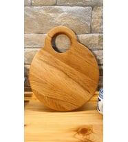 F&S WoodArt Meşe ağacı - doğal ahşap - Lüks - saplı -kesme -sunum - et - ekmek - doğrama tahtası