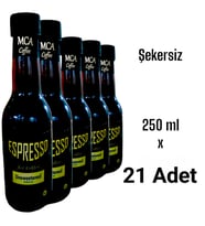 Mca Espresso Soğuk Kahve (Şekersiz) 250 ml x 21 adet