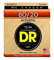DR HA-12 Hi-Beam 80/20 Akustik Gitar Teli (Light 12-54)