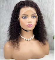 Gerçek Front Lace Tül Peruk - Kabarık Dalga - Doğal 50-55cm
