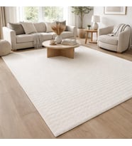Krem Yumuşak Bubble Kaymaz Özel Taban Peluş Halı Yolluk Yıkanabilir 102