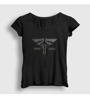 Presmono Kadın Siyah Endure And Survive V2 Oyun Last Of Us T-Shirt 357843tt
