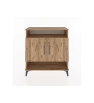 Arges Şifonyer 3 Raflı 2 Kapaklı 88x30x96 Çam-Çam
