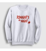 Presmono Unisex Beyaz Tonights The Night Dizi Dexter Sweatshirt 514801tt (Beyaz)