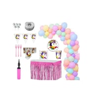 Unicorn 16 Kişilik Lüks Hazır Doğum Günü Seti (Çok Renkli)