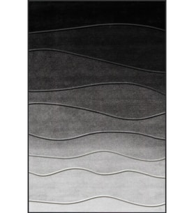 Eliana Home Baskılı, Yıkanabilir Kaymaz Taban Salon Halısı LNA1072 100x150 cm (Siyah)