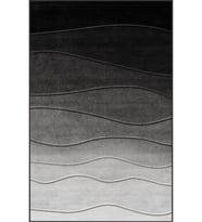 Eliana Home Baskılı, Yıkanabilir Kaymaz Taban Salon Halısı LNA1072 100x150 cm (Siyah)