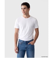LCWAIKIKI Classic Beyaz Slim Fit Bisiklet Yaka Erkek Tişört