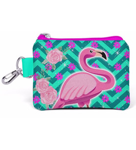 Coral High Kids Flamingo Desenli Bozuk Para Çantası - Yeşil / Pembe - Kız Çocuk 21757