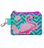 Coral High Kids Flamingo Desenli Bozuk Para Çantası - Yeşil / Pembe - Kız Çocuk 21757