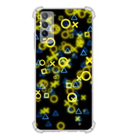 PrintiFy Vivo Y20 Uyumlu Köşe Korumalı Semboller Tasarımlı Şeffaf Silikon Kılıf