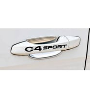 c4 Sport Kapı Kolu ve Jant sticker seti 8 adet yazı 68
