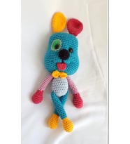 Sevimli Köpek Çıngırak Amigurumi Organik Oyuncak