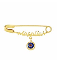 Maşallah Altın Çengel İğne Göz Boncuklu Unisex
