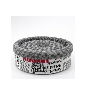 Peluş Simit Yatak Gri 50x50x15cm, Rahat ve Şık Uyku Alanı