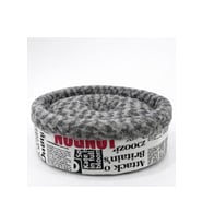 Peluş Simit Yatak Gri 50x50x15cm, Rahat ve Şık Uyku Alanı