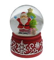 9cm Kar Küre Noel Baba Yılbaşı Çam Ağaç 1 Adet