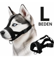 Valkyrie L Beden Köpek Ağızlığı Ayarlanabilir Nefes Alabilir Isırma Önleyici Yumuşak Pedli Siyah