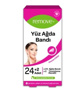 Remove Yüz Ağda Bandı 24 Lü Set Hassas Ciltler