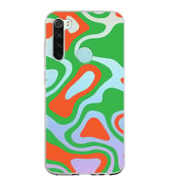 Xiaomi Redmi Note 8 Uyumlu Kapak Renkli Desen Tasarımlı Şeffaf Silikon Kılıf