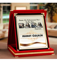 Babalar Günü Günü Hediyesi Plaket