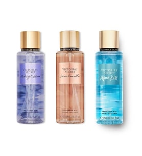 Victoria's Secret Vıctorıa's Secret Bare Vanilla-Midnight Bloom-Aqua Kiss Vücut Spreyi Üçlü Se
