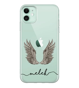 Apple Wing Tasarımlı Şeffaf Telefon Kılıfı