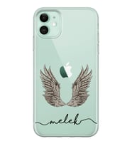 Apple Wing Tasarımlı Şeffaf Telefon Kılıfı