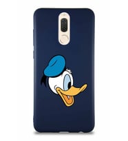 Huawei Mate 10 Lite Soft Premier Kapak Donald Duck-F Tasarımlı Silikon Kılıf - Lacivert (Şeffaf)