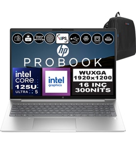 Hp Probook 460 G11 Intel Core Ultra 5 125U Ddr5 24GB 2tb SSD Intel® Aı Boost 16" Wuxga IPS Windows 11 Home Taşınabilir Bilgisayar A23BKEAH07 + Zetta Çanta