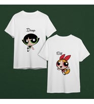Power Puff Girls Tasarımlı Tişört Kişiye Özel ( Unisex - Büyük - Çocuk )