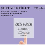 Şeffaf Söz Nişan Kına Nikah Düğün Şişe Ve Magnet Etiketi