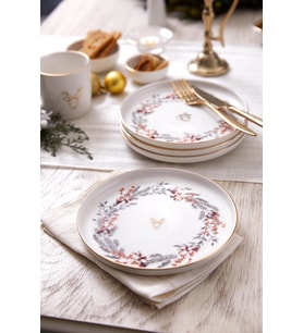 Kütahya Porselen Kütahya Porselen Bone Joy 4 Parça 19 Cm Pasta Tabağı