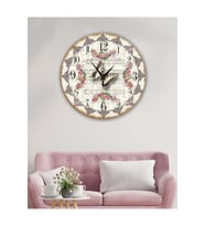Retro Tasarımlı Duvar Saati 35X35 CM (Baskılı)