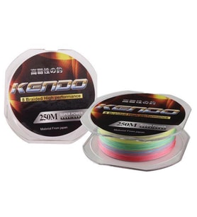Kendo Dynema Multicolor 8Örgü Olta Misinası 250Mt MultiColor-0,12 mm
