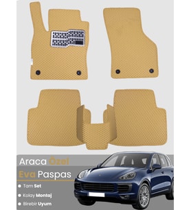 PORSCHE CAYENNE (2011-2017) Uyumlu EVA Paspas Tam Set–Araca Özel,Oto Paspas