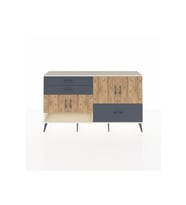 Arges Konsol 3 Raflı 3 Çekmeceli 4 Kapaklı 176x30x99 Aytaşı-Çam/Antrasit