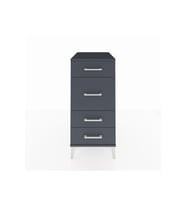 Kronos Komodin 4 Çekmeceli 44x59x96 Antrasit-Antrasit