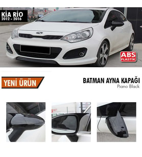 Kia Rio Yarasa Ayna Kapağı Batman Parlak Siyah Piano Black