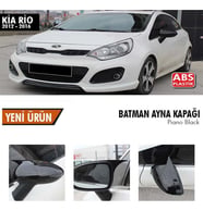 Kia Rio Yarasa Ayna Kapağı Batman Parlak Siyah Piano Black