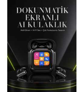Yeni Nesil AI Bluetooth Kulaklık Akıllı Dokunmatik Ekranlı