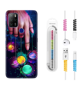 Omix X300 X500 X400 X600 X700 Kılıf Kablo Koruma Spiral Silikon Finger planet 1740