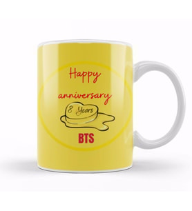 Happy 8 Years To Bts Army Gift Merch Kupa Bardak Porselen