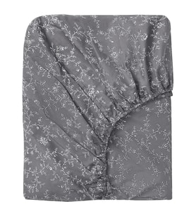 IKEA KOPPARRANKA koyu gri 180x200x26 cm lastikli çarşaf (tek parça)