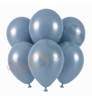 Mavi Cam Renk Lateks Retro Balon (30 cm) - 6 Adet