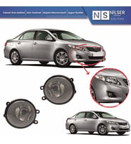 Toyota Corolla 2007-2011 Sağ Sol Sis Lambası Takım