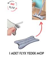 Flyx Yeşil Yedek Mop Kelebek Mop Temizlik İçin Uygun
