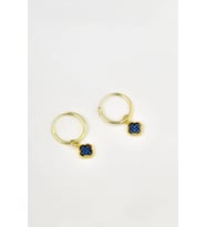 925 Ayar Gümüş Van Cleef Küpe (Gold)