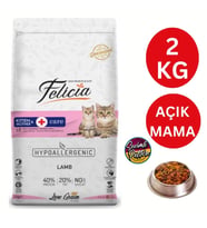 Felicia Düşük Tahıllı Kitten Kuzu Etli Yavru Kedi Maması 2 Kg AÇIK