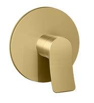 VALERO BRUSHED GOLD ROUND ANKASTRE BANYO-DUŞ BATARYASI- 1 WAY